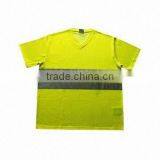 Men's T-shirt, Made of High Visible Knit Fabric, With Reflective Tape, Available in Orange/yellow thumbnail-1