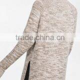 EY0847S Loose Size Turtleneck Side Slit Sweater Women thumbnail-4