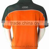 Contrast 100% Polyester Knit Fabric Embroidery Safety Custom Short Sleeve Protective Polo Shirt thumbnail-2