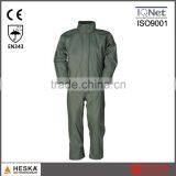 PU Mens Waterproof Workwear Suit Rain Wear Coverall With EN343 Nomex Coverall thumbnail-3