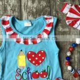 Back to School Otufits Girl Shorts Striped Pencil Heart Clothing Shorts Summer Girl Boutique Shorts With Match Accessories thumbnail-3