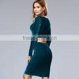All Have in Stock Top Quality Long Sleeve Bodycon Dress for Women 2017 thumbnail-6