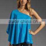One Shoulder Kimono Blouse thumbnail-1