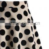 2016 Guangzhou Shandao Custom Logo New Fancy Style Summer Fashionable Polka Dot Ruffle Knee Length Women Umbrella Skirt thumbnail-4