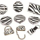 Zebra PU Gift Set With Cosmetic Mirror Card Box Handbag Holder Luggage Tag thumbnail-1