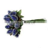 Acrylic Artificial Flower Stamen Millinery Navy Blue 13.0cm(5 1/8") x 1.5cm( 5/8"), 3 Bundles thumbnail-1