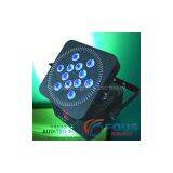 12 10W Quad-LED Wireless Battery LED Flat Par thumbnail-1