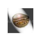 Art Fashion Women Handmade Lampwork Glass Rings Tinsel Gold In Party 19mm