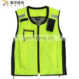 CNSS customized design fluorecent yellow assorted color high visibility reflective security vest