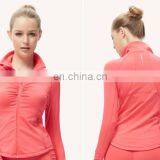 Yihao 2015 High Quality New Fashon Women Zip Plain Long Sleeves Plain Hoodies Yoga Running Wholesale Custom China Hoodies thumbnail-3