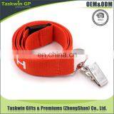 Cheap Custom Heat Transfer Red Polyester Lanyards no Minimum Order Lanyards