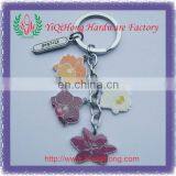 Metal Flower Keychains