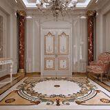Manufacture Custom Made Hotel Lobby Flooring Design Natural Marble Waterjet Medallion Tiles thumbnail-4