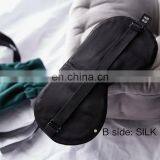 Ins Hot Selling Soft Personalized Travel Natural Silk Sleeping Eye Mask Custom Logo Eye Masks thumbnail-5