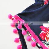 Fashion Flower Printed Colorful Baby Clothes Sleeveless Summer Baby Girl Romper thumbnail-4