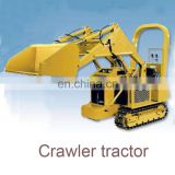mini garden farm earthmoving compact crawler tractor machine with front end loader for sale
