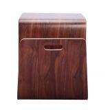 Office Mag Side Table Modern Walnut Accent Table as TV and Laptop Stand thumbnail-4