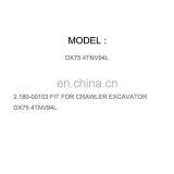 DIESEL ENGINE PARTS GASKET THERMOSTAT 2.180-00103 FIT FOR CRAWLER EXCAVATOR DX75 4TNV94L thumbnail-1