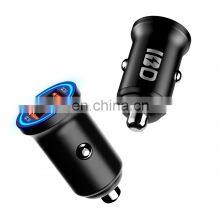 Dual Qc 3.0 Usb Car Charger Auto Socket Car Phone Charger With LED Display thumbnail-3