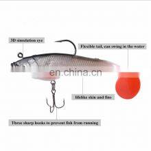 8cm 10cm 12cm 14cm Fishing Lure Plastic Soft Lure With Lead Jig Hook and Treble Hook thumbnail-3