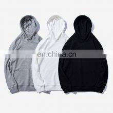 Custom Unisex Streetwear Oversized Plain Pullover Printing Sweatshirt Blank Embroidery 100% Cotton Fleece Hoodie thumbnail-1