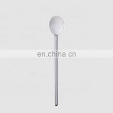 Factory Direct Customable Logo Metal Silver Stainless Steel Swizzle Mixing Barware Cocktail Stirrer