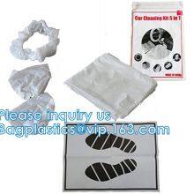 Plastic Drop Sheet, Cloth, Masking Film, Disposable Car Cover, 5 in 1 Auto Clean Kits, Disposable Seat Cover, Steer Cover thumbnail-2