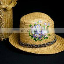 Wholesale Summer Sun Beach Seagrass Straw Hat/ Custom Design Straw Hat Seagrass Hat for Women thumbnail-4