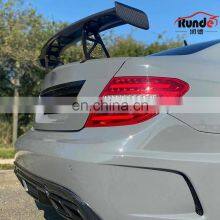 Runde Carbon Fiber Material Body Parts Spoiler For Mercedes-Benz W204 C63507 Modified BS Style C200C260 Spoiler thumbnail-5