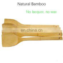 100% Organic Non-stick Pot Cooking Tools Kitchen Wooden Bamboo Spatula Set thumbnail-5