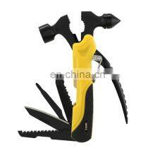 Outdoor Home Multi-function Safety Hammer Stainless Steel Blackened Craft Tool Pliers