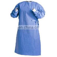isolation gown PP SMS non woven with knitted cuff