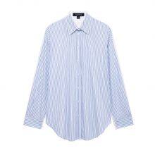 European Style Women's Casual Blouse With Fashionable Stripes and Loose Chiffon Fabric, Featuring Long Sleeves. thumbnail-2