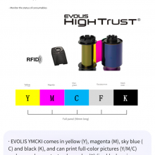 Evolis Avansia Machine Consumables Rt4f010saa Color Ribbon, Rtcl009naa Transfer Film thumbnail-2