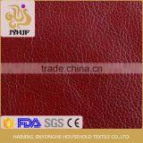 Fabric Supplier Jinyonghe Good Quality Red pu Coated Leather for Recliner Sets
