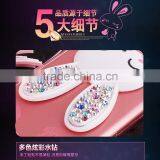 TPU Rhinestone Silicone Strap With Bracket Rabbit Fur Ball Case for IPhone 6S/6Plus thumbnail-4