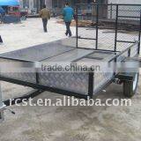 Powder coated wire mesh ATV trailer