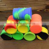 Cylindrical Shaped Silicon Rubber Bho Contianer Non-stick Oil Drum for Wax Dab Big Barrel Silicone Container