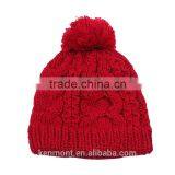 2015 Knit Hat Free Pattern With Knitted Pom Warm Beanie Hat thumbnail-2