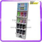 Hot Sale Corrugated Cardboard Display Stand With Shelf for Anti-dust Shoe Polish