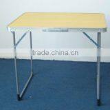 Small Yellow Lightweight Folding Camping Table thumbnail-4