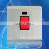 45A wall switch socket with neon good quality