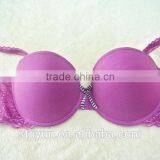 Shantou Underwear Manufacturer Purple Hot Young Ladies Sexy Bra