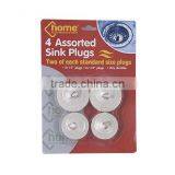 4 Assorted Sink Plugs
