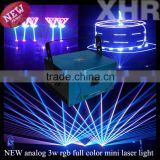 XHR 3w stage disco laser show lighting rgb full color animation dj laser lights