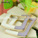 Purple and White Rectangle Metal Shoes Clips WSC-362 thumbnail-3
