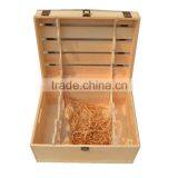 Luxury Wooden Wine Bottle Box Wine Glass Box thumbnail-2
