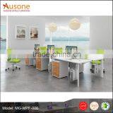 Modern Style Office Furniture Wooden Metal Frame Office Workstation With Partition