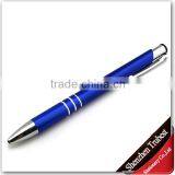 Colorful metal ball pen , promotional ballpoint gel pen