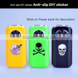 Personalize your own styles anti-slip gel skin sticker for cellphones or bank power